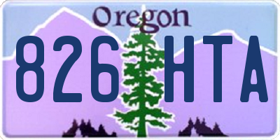 OR license plate 826HTA