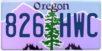 OR license plate 826HWC