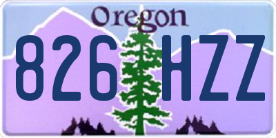 OR license plate 826HZZ
