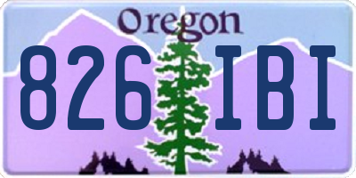 OR license plate 826IBI