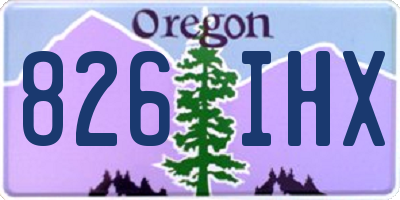 OR license plate 826IHX