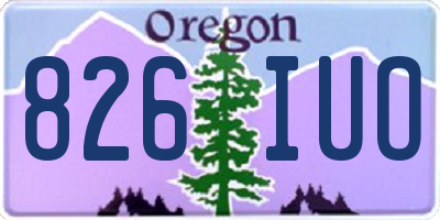 OR license plate 826IUO