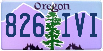 OR license plate 826IVI