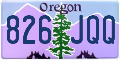 OR license plate 826JQQ