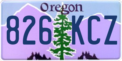 OR license plate 826KCZ