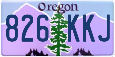 OR license plate 826KKJ