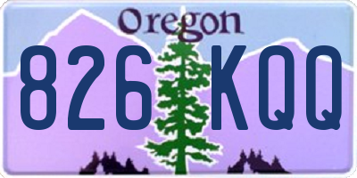 OR license plate 826KQQ