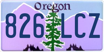 OR license plate 826LCZ