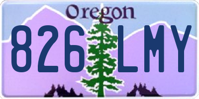 OR license plate 826LMY