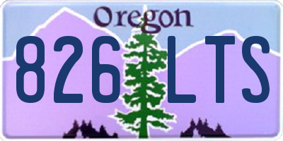 OR license plate 826LTS