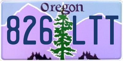 OR license plate 826LTT