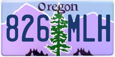 OR license plate 826MLH