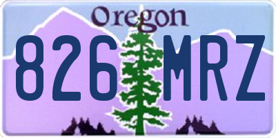 OR license plate 826MRZ