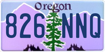 OR license plate 826NNQ
