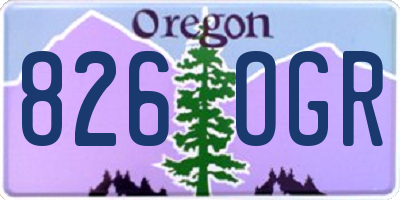 OR license plate 826OGR