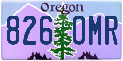 OR license plate 826OMR