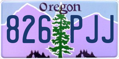 OR license plate 826PJJ