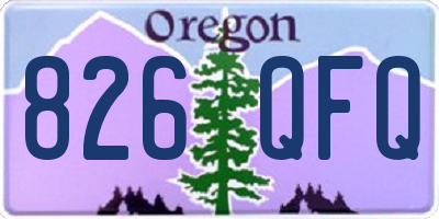 OR license plate 826QFQ