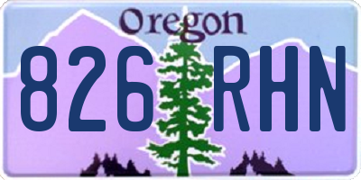 OR license plate 826RHN