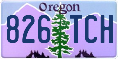 OR license plate 826TCH