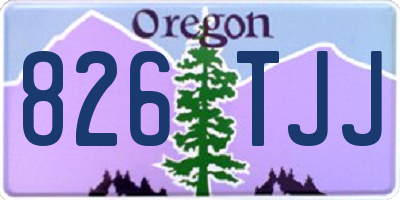 OR license plate 826TJJ