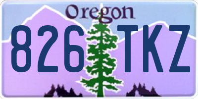OR license plate 826TKZ