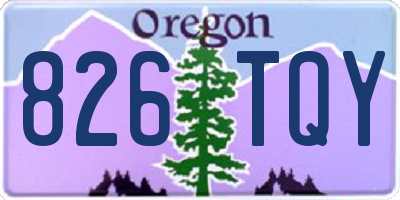 OR license plate 826TQY