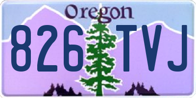 OR license plate 826TVJ