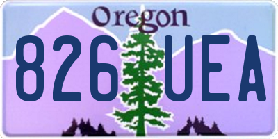 OR license plate 826UEA
