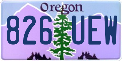 OR license plate 826UEW