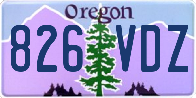 OR license plate 826VDZ