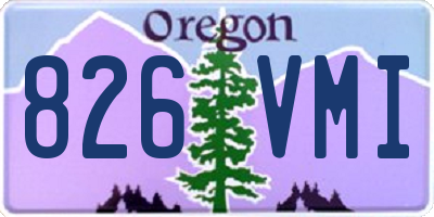 OR license plate 826VMI