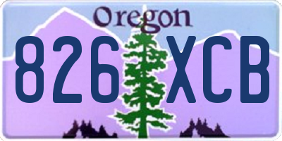OR license plate 826XCB