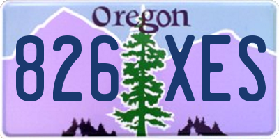 OR license plate 826XES