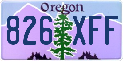 OR license plate 826XFF