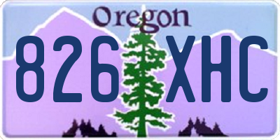 OR license plate 826XHC