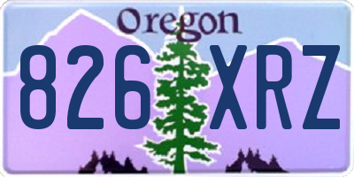 OR license plate 826XRZ