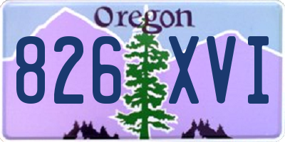 OR license plate 826XVI