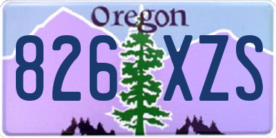 OR license plate 826XZS
