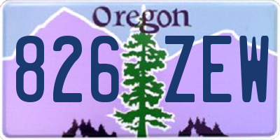OR license plate 826ZEW