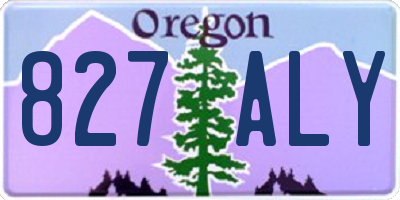 OR license plate 827ALY