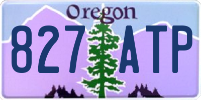 OR license plate 827ATP