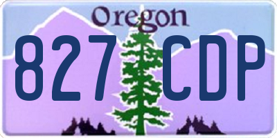 OR license plate 827CDP