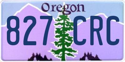 OR license plate 827CRC