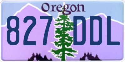 OR license plate 827DDL