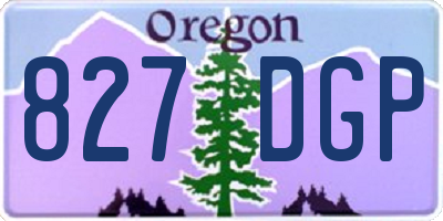 OR license plate 827DGP