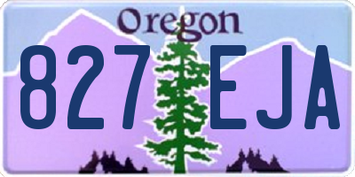 OR license plate 827EJA