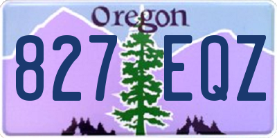 OR license plate 827EQZ