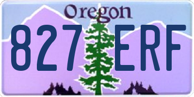 OR license plate 827ERF