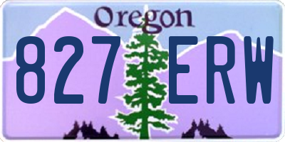 OR license plate 827ERW